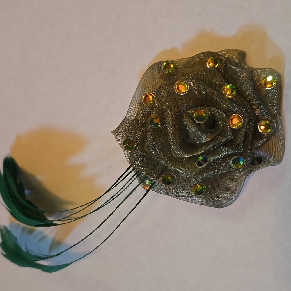 Tarina Tarantino Green Barrette